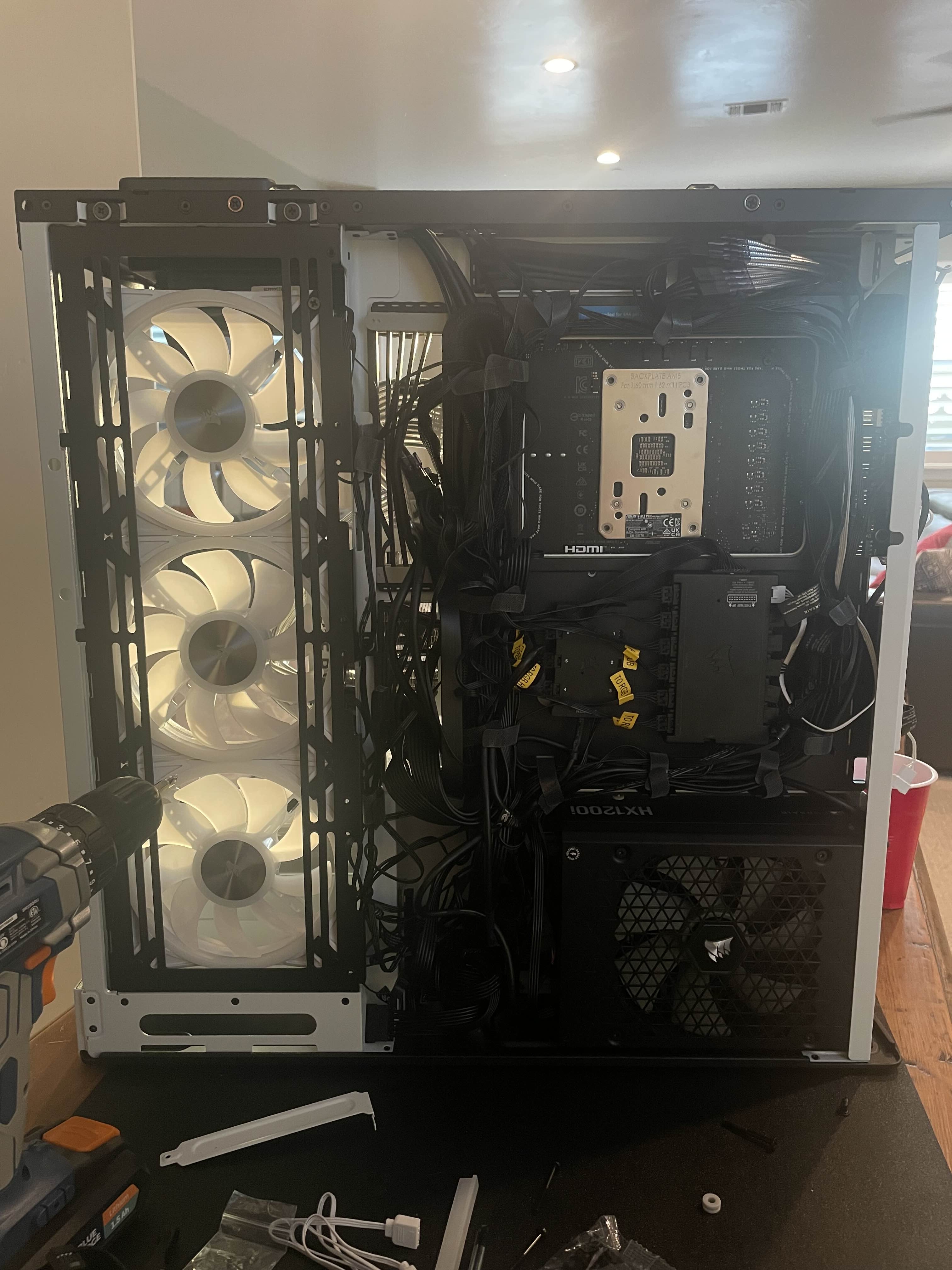 PC test bench / troubleshooting setup